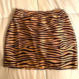 Animal Print Mini Skirt by Superdown - Size Medium